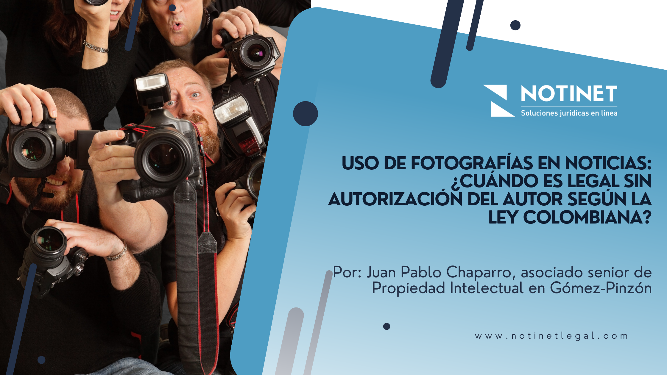 Uso de fotografías en noticias: ¿Cuándo es legal sin autorización del autor según la ley colombiana?