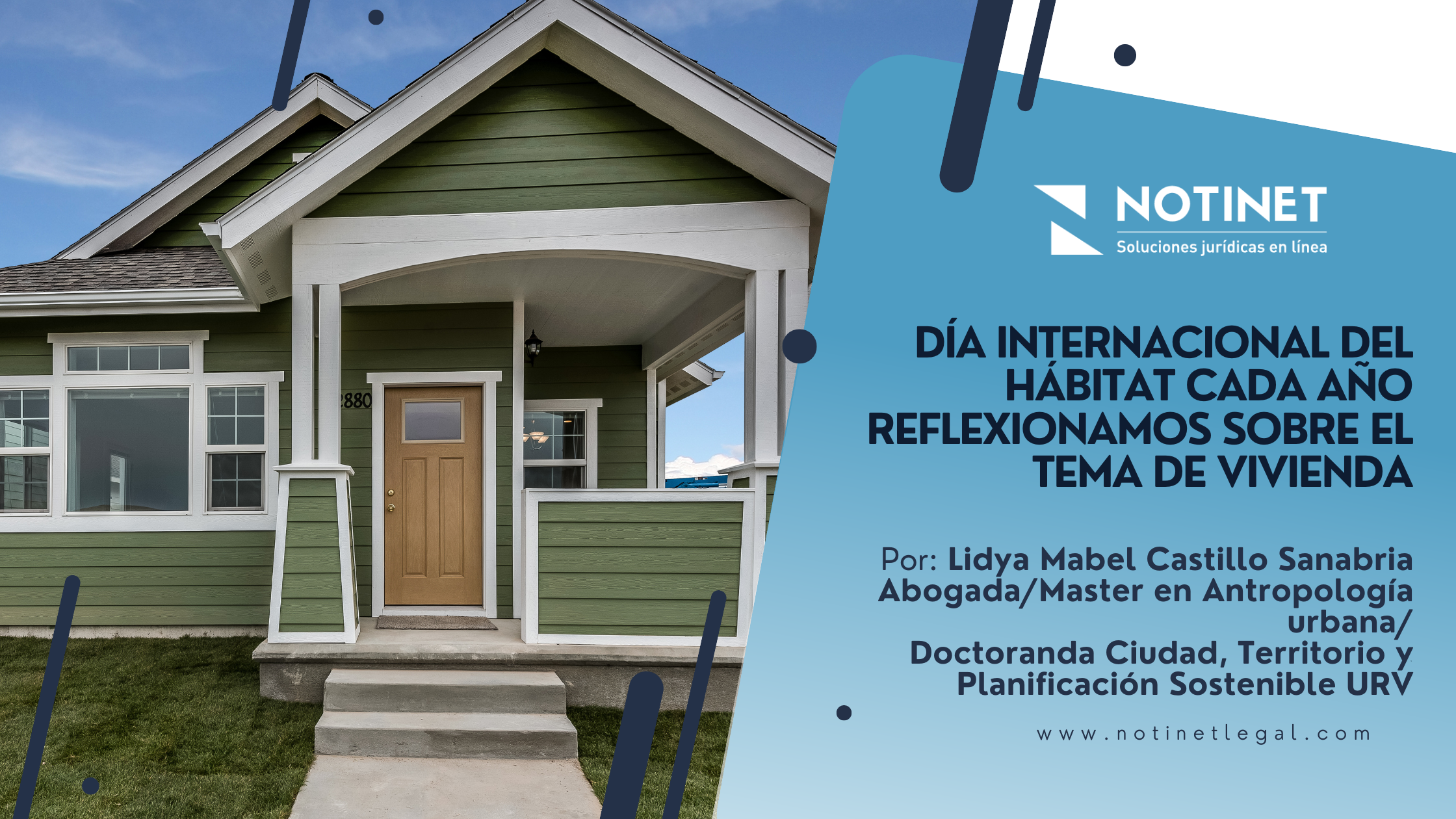 Día Internacional del Hábitat cada año reflexionamos sobre el tema de vivienda