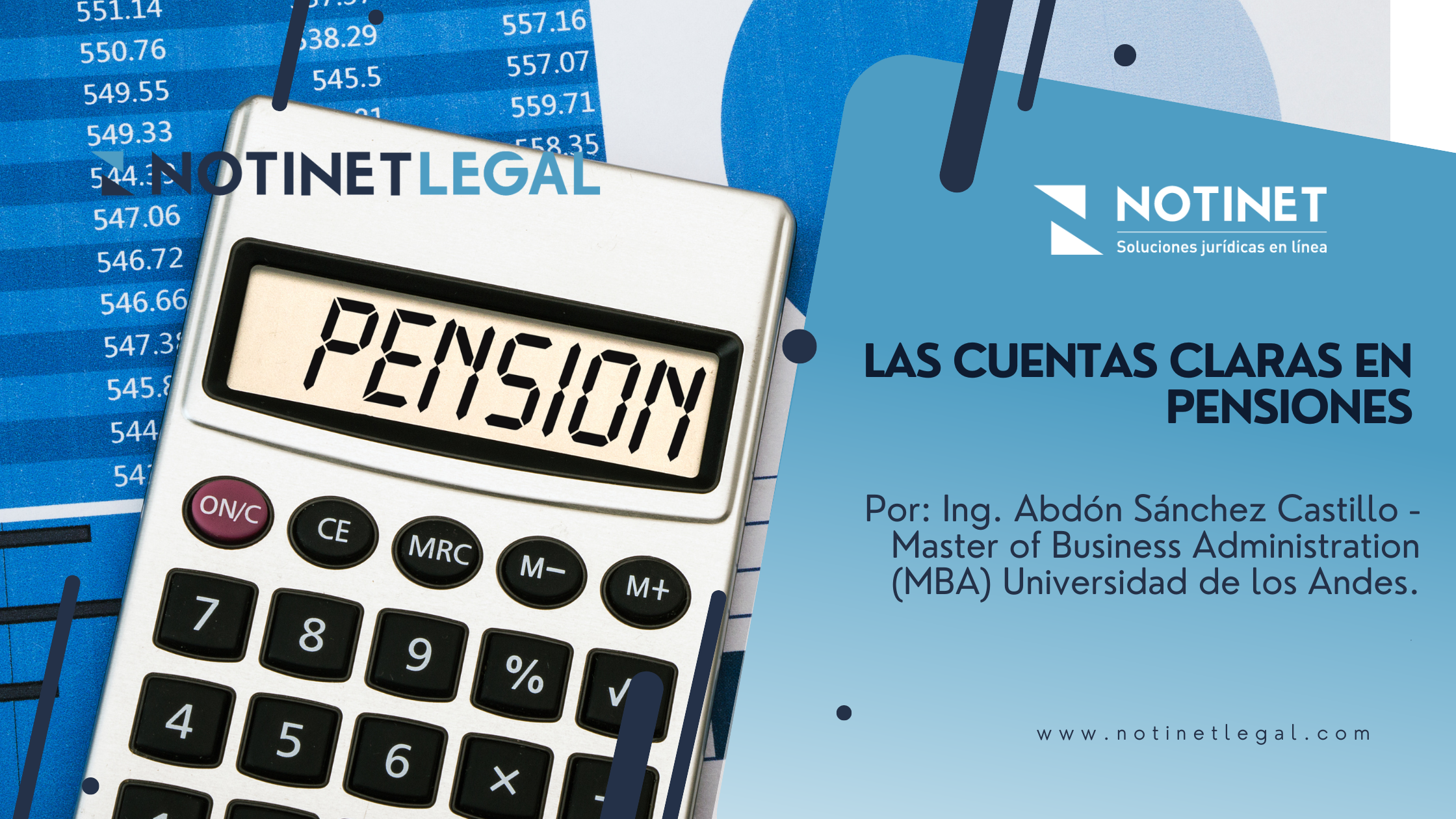 LAS CUENTAS CLARAS EN PENSIONES