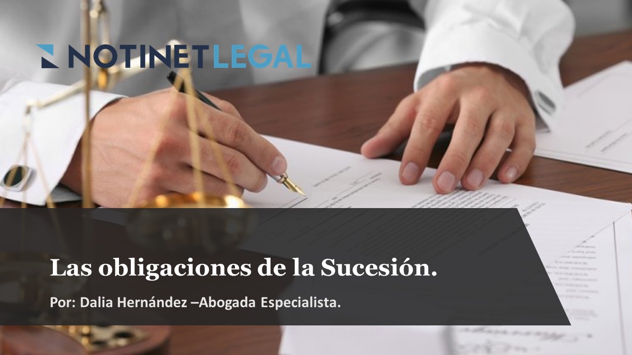 Las obligaciones de la sucesión