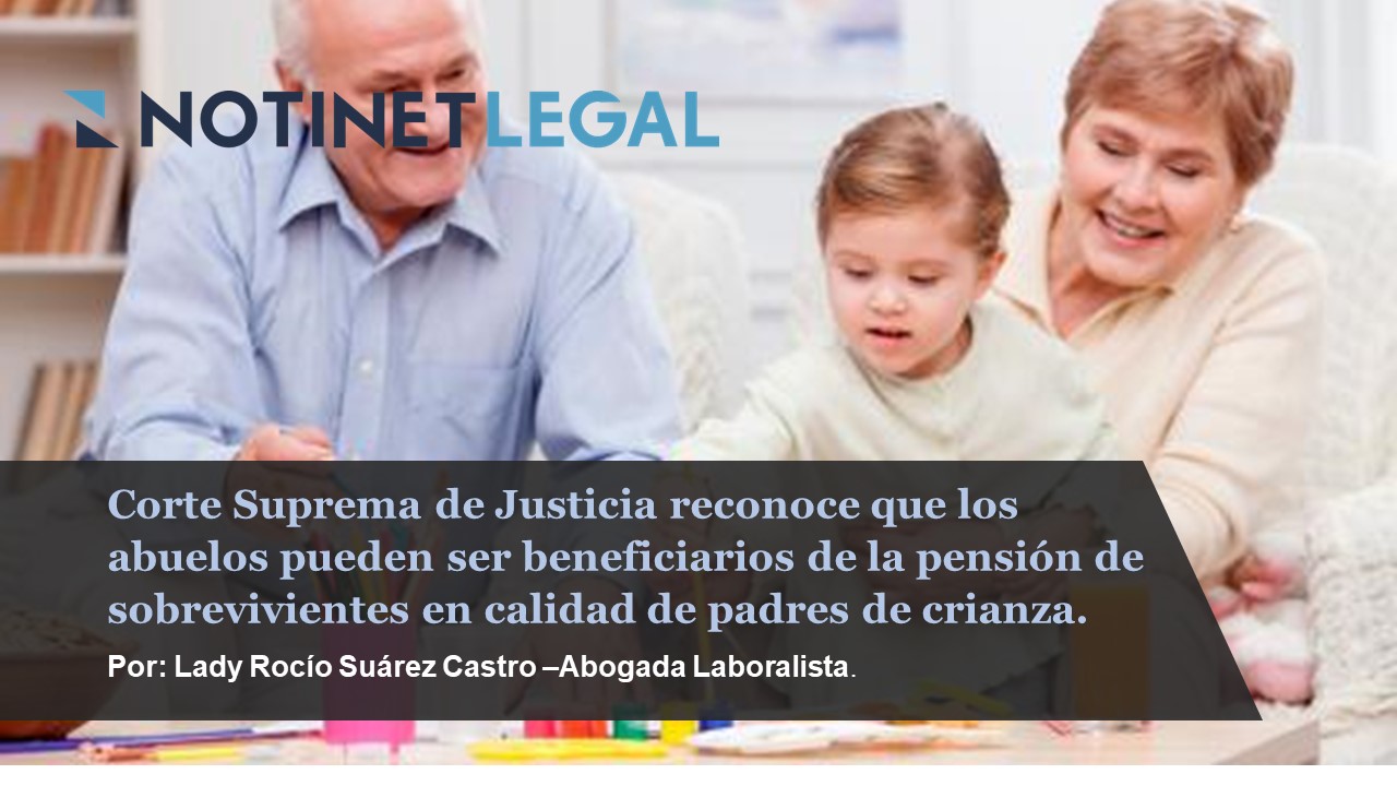 Corte Suprema de Justicia reconoce que los abuelos pueden ser beneficiarios de la pensión de sobrevivientes en calidad de padres de crianza.